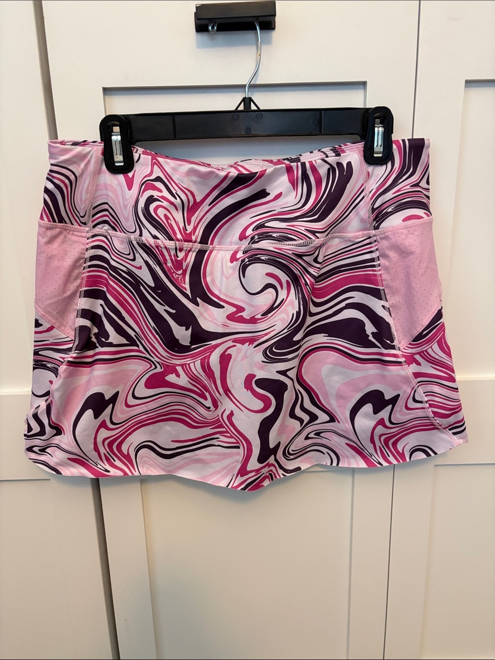 Pink & Purple Swirl Athletic Skort